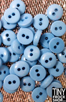 6mm - High Quality SMALL Resin 2 Hole Buttons - 12 pcs - Tiny Frock Shop