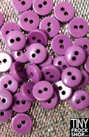 6mm - High Quality SMALL Resin 2 Hole Buttons - 12 pcs - Tiny Frock Shop