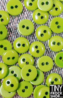 6mm - High Quality SMALL Resin 2 Hole Buttons - 12 pcs - Tiny Frock Shop
