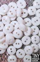 5mm - High Quality Super Small Resin Tiny 2 Hole Buttons - 12 pcs - Tiny Frock Shop
