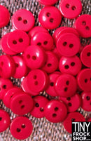 6mm - High Quality SMALL Resin 2 Hole Buttons - 12 pcs - Tiny Frock Shop