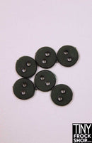 6mm - 12" Fashion Doll Mini Round Two Hole Buttons - Pack of 6