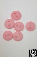 6mm - 12" Fashion Doll Mini Round Two Hole Buttons - Pack of 6