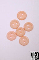 6mm - Flat Rim Buttons - Pack Of 6 - Tiny Frock Shop