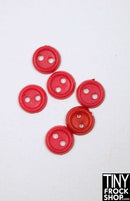 6mm - Flat Rim Buttons - Pack Of 6 - Tiny Frock Shop