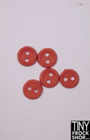 6mm - Flat Rim Buttons - Pack Of 6 - Tiny Frock Shop