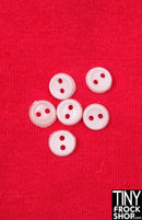 6mm - Flat Rim Buttons - Pack Of 6 - Tiny Frock Shop