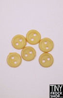 6mm - Flat Rim Buttons - Pack Of 6 - Tiny Frock Shop