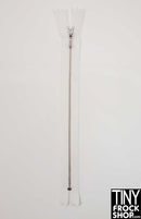 High Quality 7" Tiny Closed End Metal Teeth Doll Zippers - Size 0 - TinyFrockShop.com