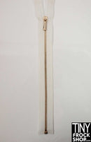7" High Quality Tiny Open End Metal Teeth Doll Zippers - Size 1 - TinyFrockShop.com