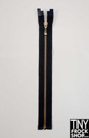 7" High Quality Tiny Open End Metal Teeth Doll Zippers - Size 1 - TinyFrockShop.com