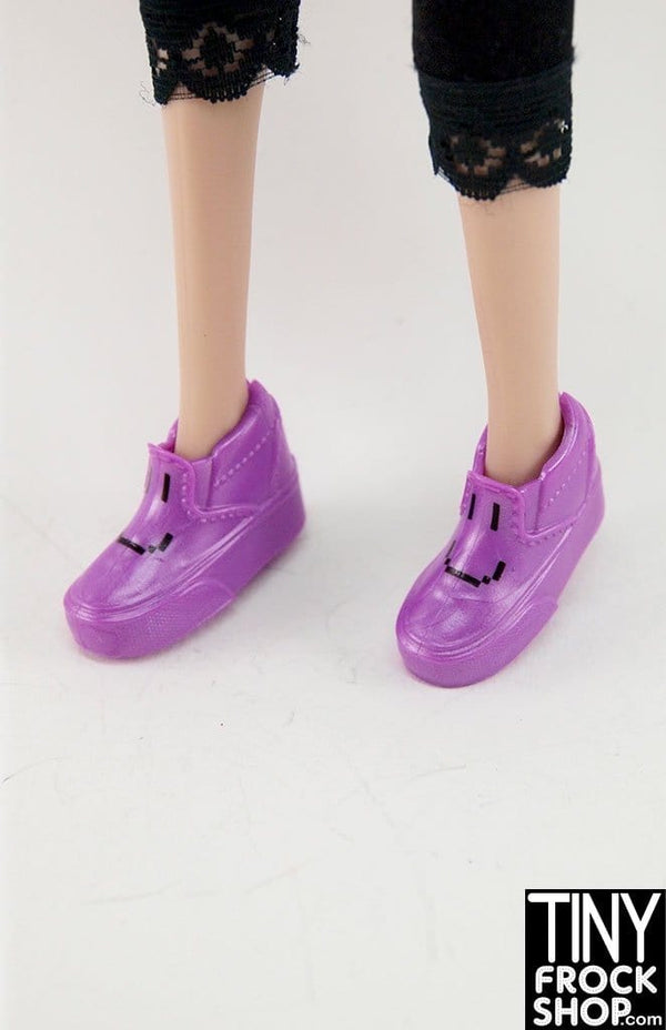 12" Fashion Doll 8 Bit Purple Sneakers