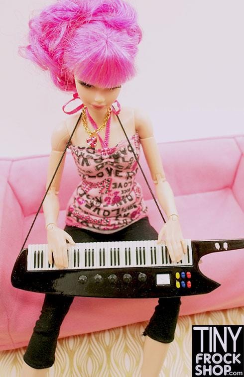 Barbie 80's Style Wood Keytar Keyboard - TinyFrockShop.com