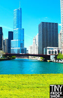 A-013 12" Fashion Doll Photography Backdrop - Standard - Chicago At It's Best