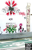 A-030 12" Fashion Doll Photography Backdrop - Standard - Make Music