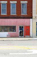 A-076 Greek Key Building Photography Backdrop - Standard - TinyFrockShop.com