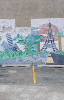 A-080 Kawaii Travel Mural Photography Backdrop - Standard - TinyFrockShop.com