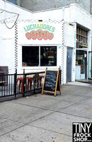 A-107 12" Fashion Doll Photography Backdrop - Standard - Luchadors NYC