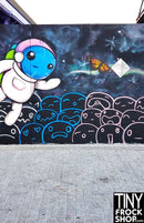 A-109 12" Fashion Doll Photography Backdrop - Wide - Spaceman