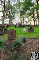 A-111 12" Fashion Doll Photography Backdrop - Standard - St. Paul's Church Graveyard NYC