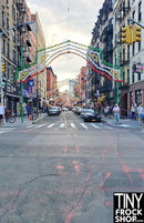 A-121 12" Fashion Doll Photography Backdrop - Wide - San Gennaro Festival Little Italy NYC