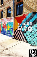 A-124 12" Fashion Doll Photography Backdrop - Wide - Antique Taco