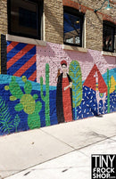 A-125 12" Fashion Doll Photography Backdrop - Wide - Frida Wall