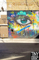 A-126 12" Fashion Doll Photography Backdrop - Wide - Eyes