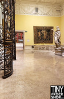 A-135 (W) 12" Fashion Doll Photography Backdrop - Wide - Marble Grand Hall