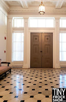 A-137 12" Fashion Doll Photography Backdrop - Standard -Ornate Doorway