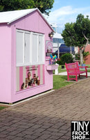 A-156 (W) 12" Fashion Doll Photography Backdrop - Wide - Sweet Shop - 16"