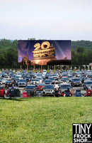 A-161 12" Fashion Doll Photography Backdrop - Wide - Drive In Theater