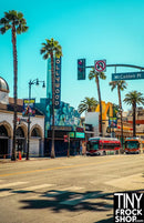 A-162 12" Fashion Doll Photography Backdrop - Standard- Hollywood Street