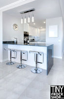 A-163 12" Fashion Doll Photography Backdrop - Standard- Modern Kitchen - 12" or 16"