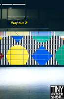 A-172 12" Fashion Doll Photography Backdrop - Wide - Subway Walkway