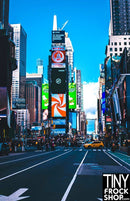 A-194 12" Fashion Doll Photography Backdrop - Standard- Times Square Dark