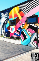 A-202 12" Fashion Doll Photography Backdrop - Standard- Graffiti Dog - 12" or 16"