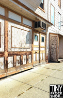 A-215 (W) 12" Fashion Doll Photography Backdrop - Wide - Burnished Wood Tavern