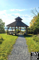 A-219 (W) 12" Fashion Doll Photography Backdrop - Wide - Gazebo Trail