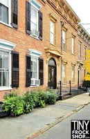 A-226 (W) 12" Fashion Doll Photography Backdrop - Wide - Brownstone Street