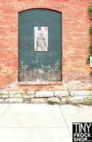 A-233 (W) 12" Fashion Doll Photography Backdrop - Wide - Native American Door