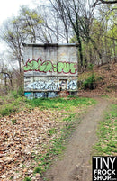 A-246(W) 12" Fashion Doll Photography Background -Standard - Graffiti Nature