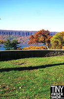 A-249 (W) 12" Fashion Doll Photography Backdrop - Wide - Fall Mountain Picture Perfection