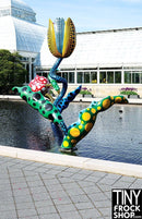 A-252(W) 12" Fashion Doll Photography Background -Standard - Dot Flower Botanic Gardens