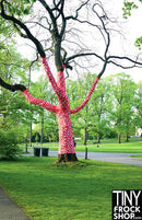 A-257 (W) 12" Fashion Doll Photography Backdrop - Wide - Dot Solo Tree Botanic Gardens