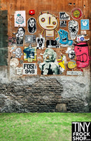 A-285 12" Fashion Doll Photography Background -Standard - Roman Graffiti