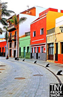 A-286 12" Fashion Doll Photography Background -Standard - Spanish Small Town