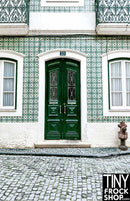 A-361 12" Fashion Doll Photography Backdrop - Standard - Tiled Facade