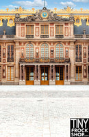 A-362 12" Fashion Doll Photography Backdrop - Wide - French Classic Building