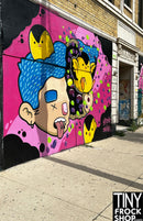 A-386 12" Fashion Doll Photography Backdrop - Wide - Colorful Graffiti